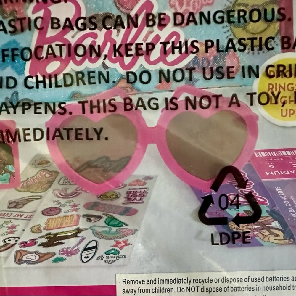 Barbie Electronic Bag Set with Toy Phone - Pink and Blue